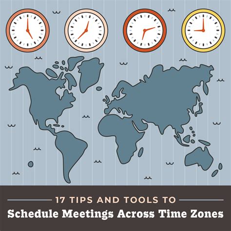 schedule meeting across time zones.